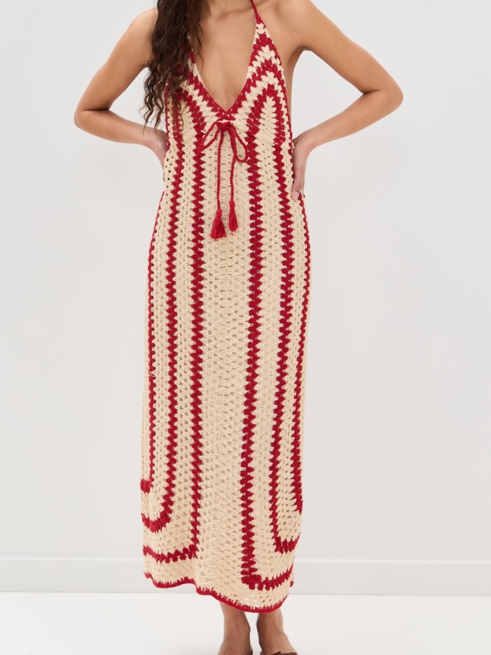 SAYLOR Georgie Crochet Midi Dress